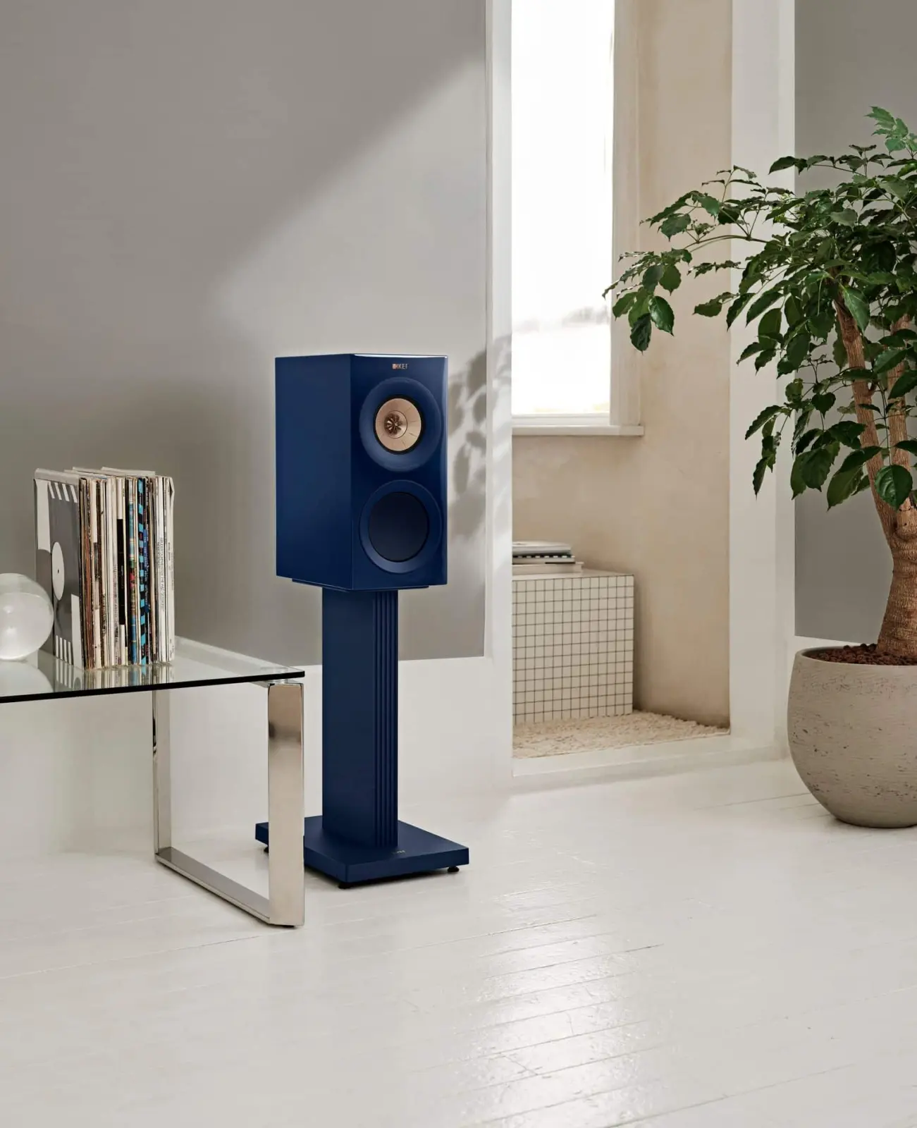 KEF S3 Floor Stand Indigo Matte Special Edition